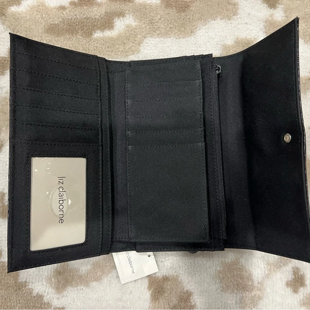 Liz Claiborne Faux Snakeskin Wallet- NWT